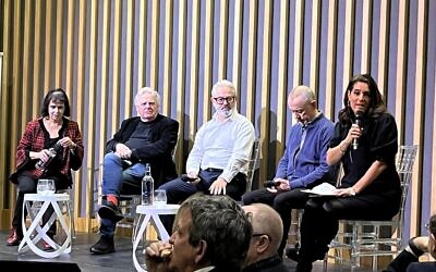 Samantha Simmonds led a conversation between four entertainment industry leaders including: Lord Grade, English theatre director Sir Nick Hytner, literary agent Neil Blair and producer Nica Burns.