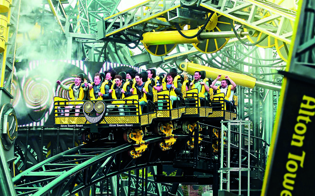 Alton Towers, owned by Merlin Entertainment, one of Pomvom's partners
