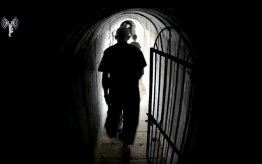 Yahya Sinwar in a tunnel in Gaza. Courtesy: IDF