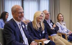 L to R; David Dangoor (DSLP sponsor), Debbie Fox (JLC Vice-Chair, Lead Chair), Keith Black (JLC Chair), Claudia Mendoza (JLC CEO). Pic: Mark Thomas L to R; David Dangoor (DSLP sponsor), Debbie Fox (JLC Vice-Chair, Lead Chair), Keith Black (JLC Chair), Claudia Mendoza (JLC CEO). Pic: Mark Thomas