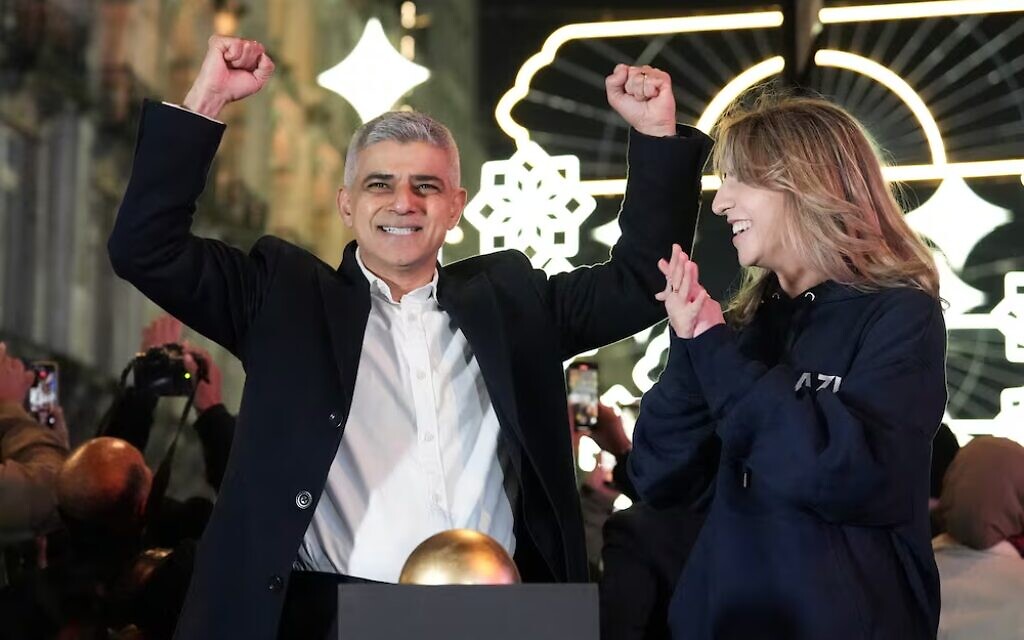 Sadiq Khan, Ramadan, central London, March 2024. Pic: AP