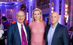 David Dangoor, Rachel Riley and Claude Littner. Photo: Blake Ezra David Dangoor, Rachel Riley and Claude Littner. Photo: Blake Ezra