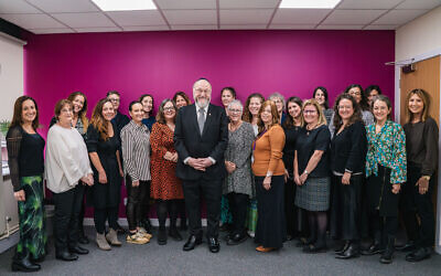 The Chief Rabbi with JWA at the November 2023 launch of its awareness Shabbat