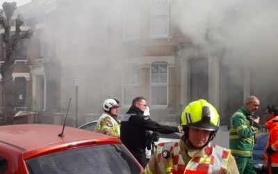 Hackney house fire (pic LFB)