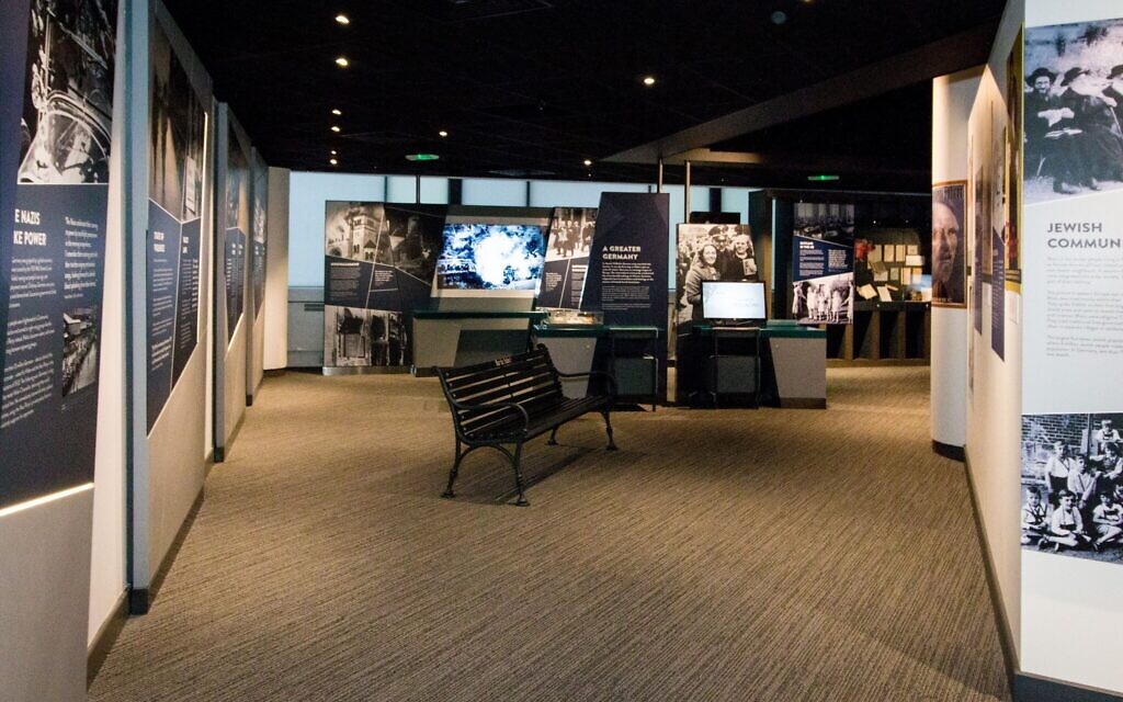 Exhibition interior, Holocaust Centre North. Photo by Julie Najim