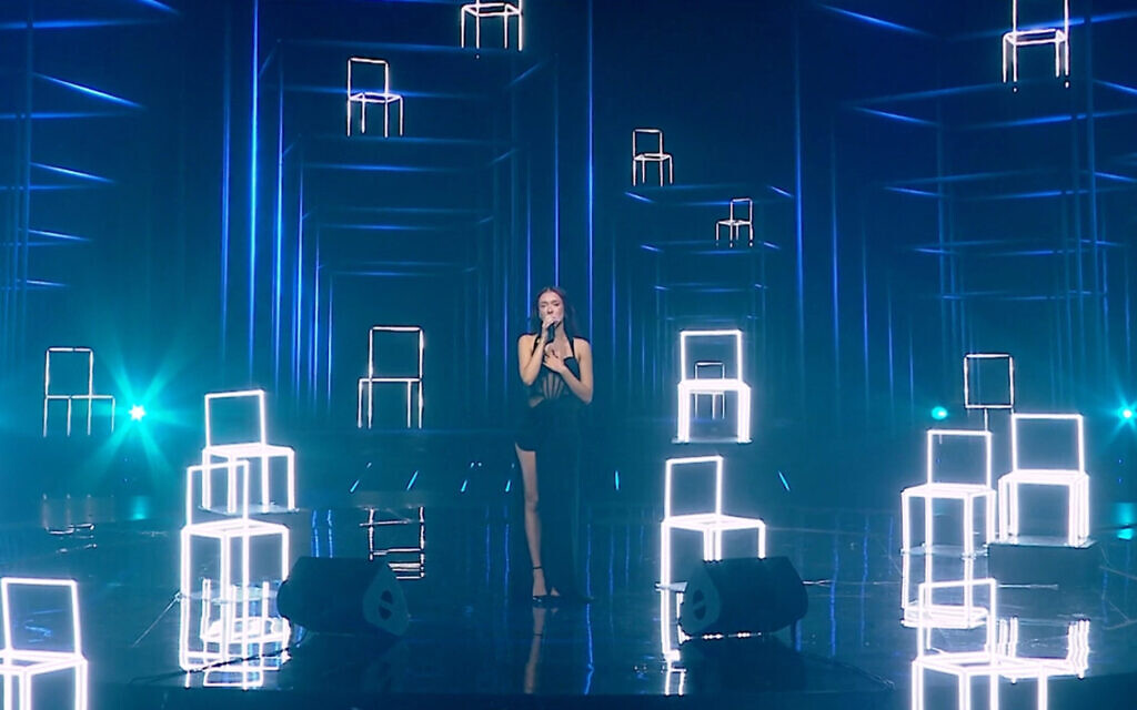 Eden Golan represented Israel in the 2024 Eurovision Song Contest. (Screenshot via Mako.co.il)