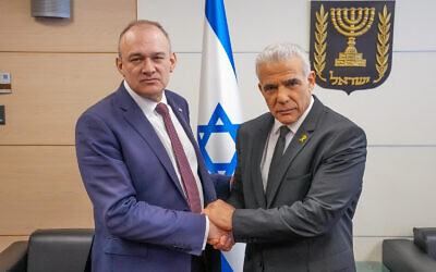 Ed Davey meets with Yair Lapid in Israel