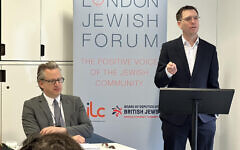 Gavin Stollar, (seated) with Lib Dem London mayoral candidate Rob Blackie