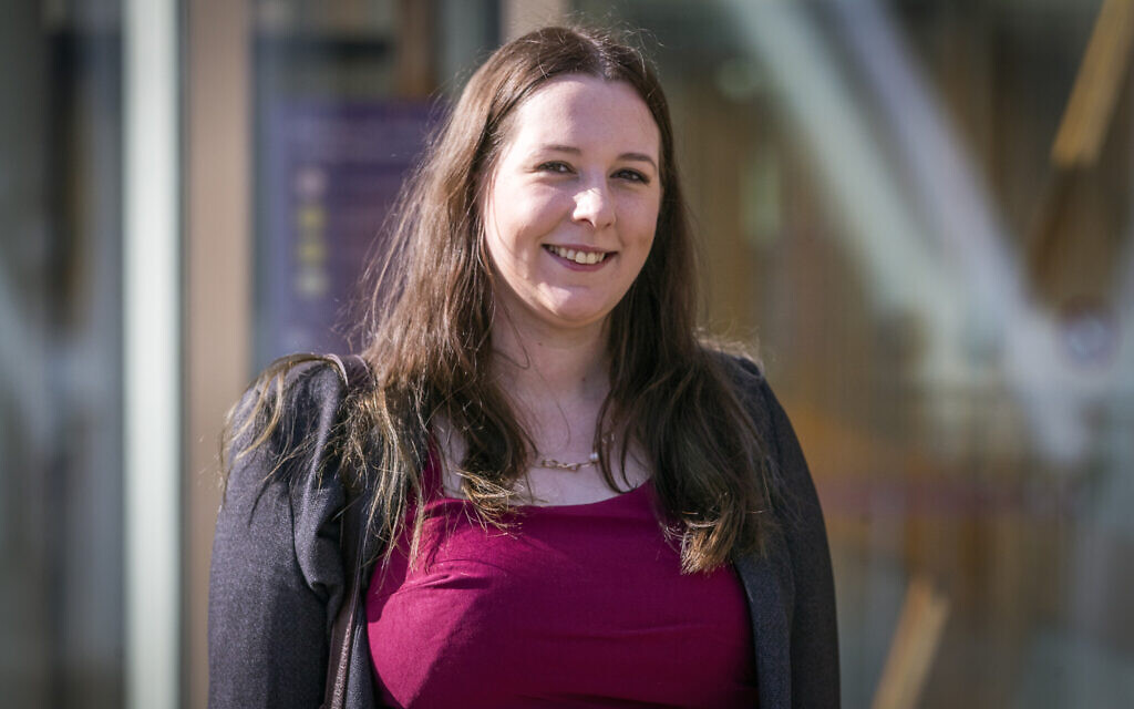 Scottish National Party's (SNP) newly elected Emma Roddick arrives for registration at the Scottish Parliament in Holyrood, Edinburgh. Scotland's migration minister has urged the Government to expand the number of Palestinian people who can join their family in the UK. Issue date: Friday April 12, 2024. PA Photo.