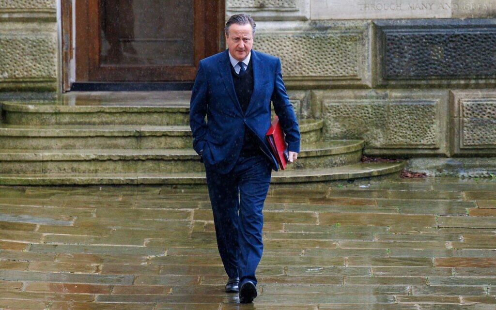 London, UK. 12th Mar, 2024. David Cameron, Foreign Secretary, at Downing Street for the Cabinet meeting. Credit: Mark Thomas/Alamy Live News