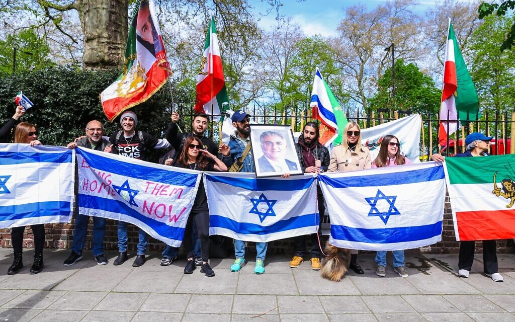 Israelis and Iranians side by side.