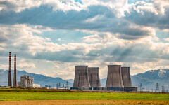 Cooling towers of nuclear power plant in Arak, Iran. Cooling towers of nuclear power plant in Arak, Iran.