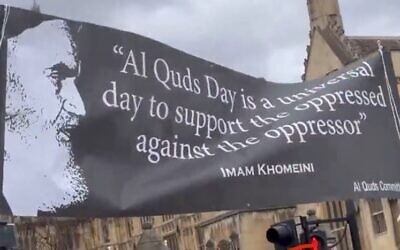 Al Quds march, London 5th April 2024. Pic: Twitter/X