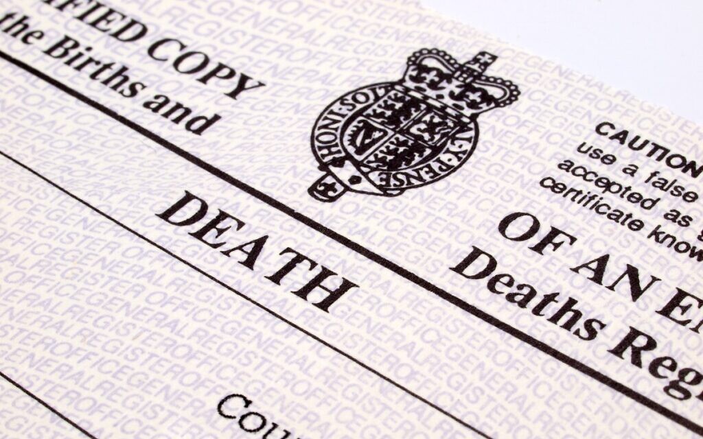 Change of use in death certification