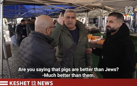 Israeli reporters in Sweden ahead of Eurovision. Credit: Channel 12