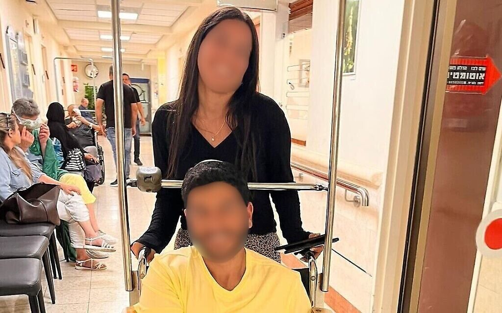 Lior and Adi at Beilinson Hospital. Courtesy: Lior Badani