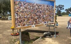 A tribute to those murdered at the Nova Festival, Re'im. Pic: Michelle Rosenberg A tribute to those murdered at the Nova Festival, Re'im. Pic: Michelle Rosenberg