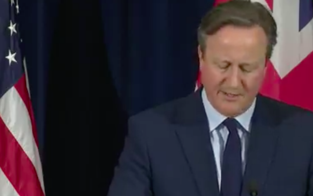 David Cameron in Washington