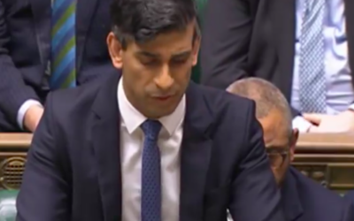 Rishi Sunak speaking in the Commons after Iranian attack on Israel