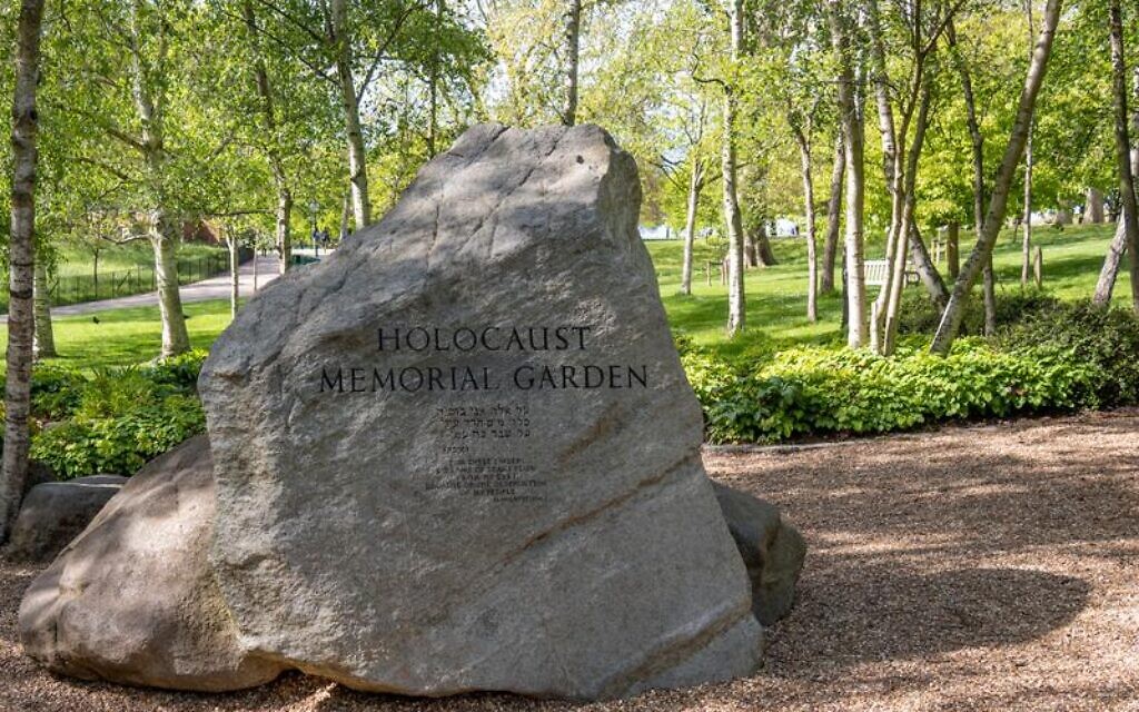 The Hyde Park memorial was hidden under tarpaulin over the weekend