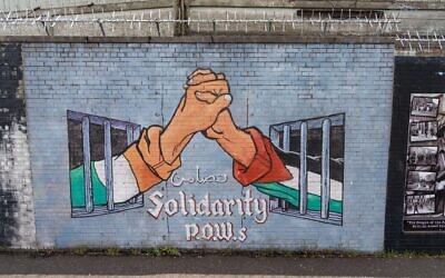An Irish Republican mural emphasises a bond with Palestine.