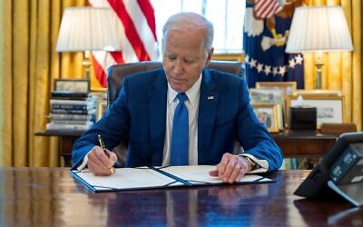 President Joe Biden, March 18, 2024, in the Oval Office. (Official White House Photo by Adam Schultz)