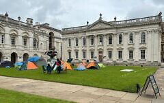 An encampment protest over the Gaza conflict on the grounds of Cambridge University (Sam Russell/ PA) (PA Wire) An encampment protest over the Gaza conflict on the grounds of Cambridge University (Sam Russell/ PA) (PA Wire)