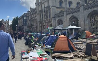 Encampment at Cambridge University, May 2024. Pic: Gabrielle Apfel