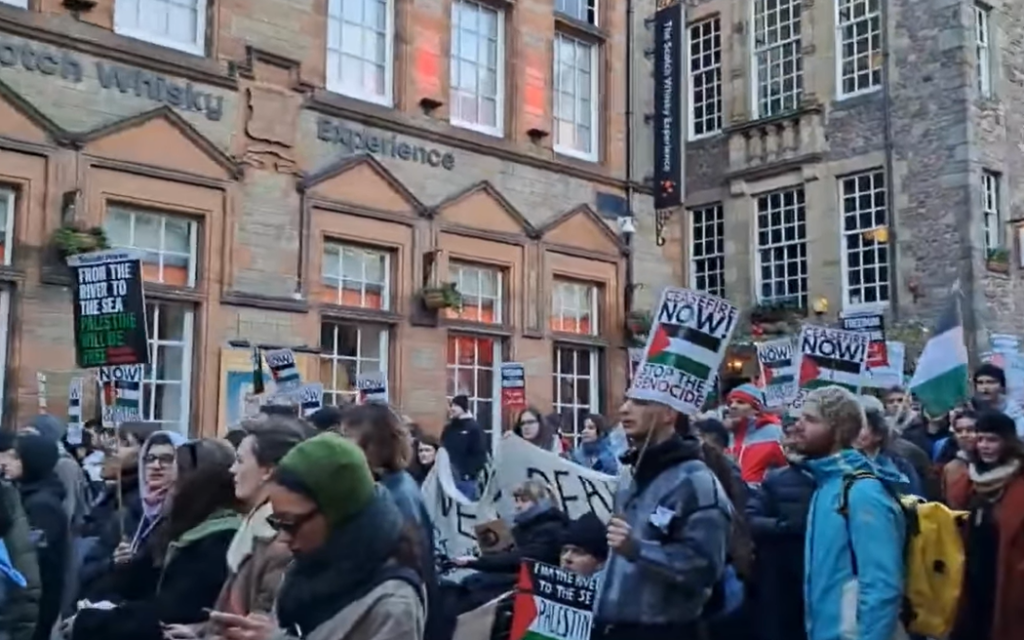Scenes on Edinburgh University campus earlier this year.