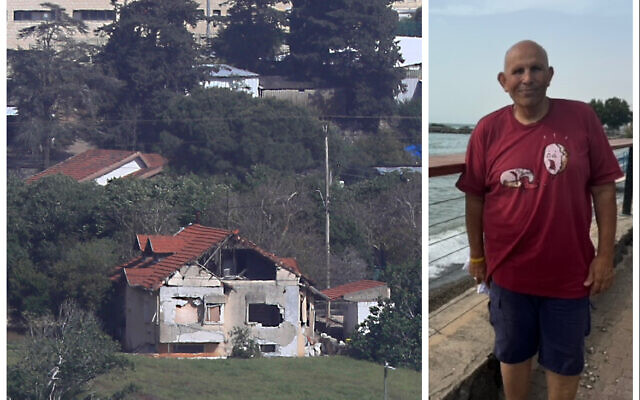 Left: An Israeli house in the northern Israeli border town of Metula, which was damaged by Hezbollah shelling. Right: Barry Praag at Daria village, on the sun-drenched shores of the Galilee.