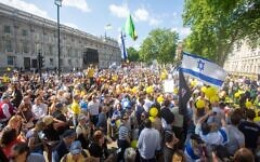 Thousands marched in central London demanding hostages taken on October 7 by Hamas to be returned to Israel. Thousands marched in central London demanding hostages taken on October 7 by Hamas to be returned to Israel.