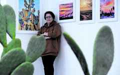Batia at her Between Us exhibition last year Batia at her Between Us exhibition last year