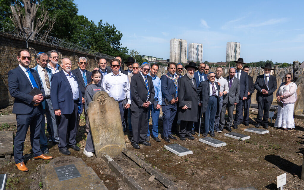 Hebrew Order of David gravesite project, Edmonton Federation Cemetery, Sunday 2nd June 2024. Pic: Julian Coleman