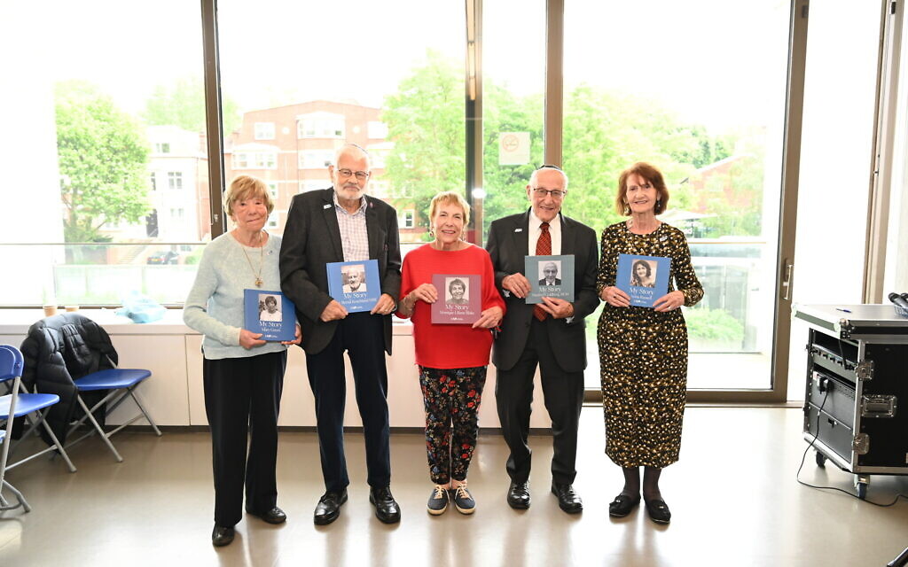 Mary Green, Berndt Koschland, Monique Blake, Manfred Goldberg, Anna Russell Holocaust survivors_AJR My Story_Volunteer Thank You event