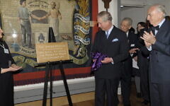 The then-Prince Charles at the opening of the museum in 2010 Jewish Museum London The then-Prince Charles at the opening of the museum in 2010 Jewish Museum London