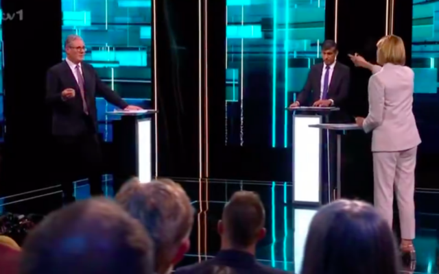 Keir Starmer and Rishi Sunak clash during ITV election debate