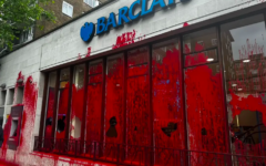 St John's Wood branch of Barclays Bank after attack by anti-Israel activists St John's Wood branch of Barclays Bank after attack by anti-Israel activists