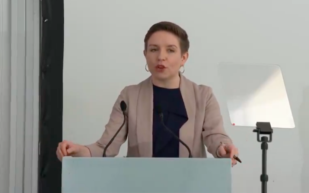 Greens co-leader Carla Denyer launches party's election 2024 manifesto
