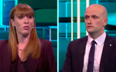 Angela Rayner and Stephen Flynn in ITV debate
