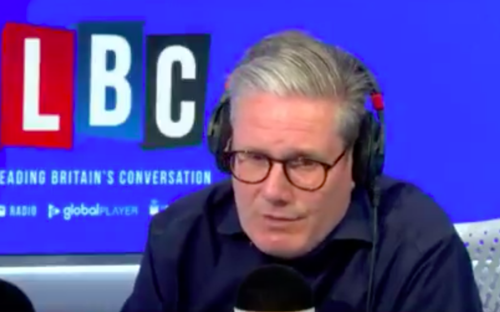 Keir Starmer appears on Nick Ferrari's LBC radio show