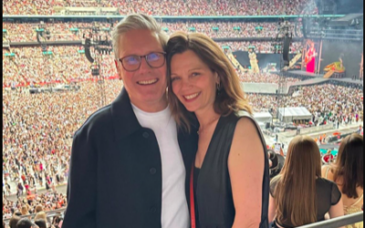 Keir Starmer with wife Victoria at Taylor Swift concert at Wembley Stadium