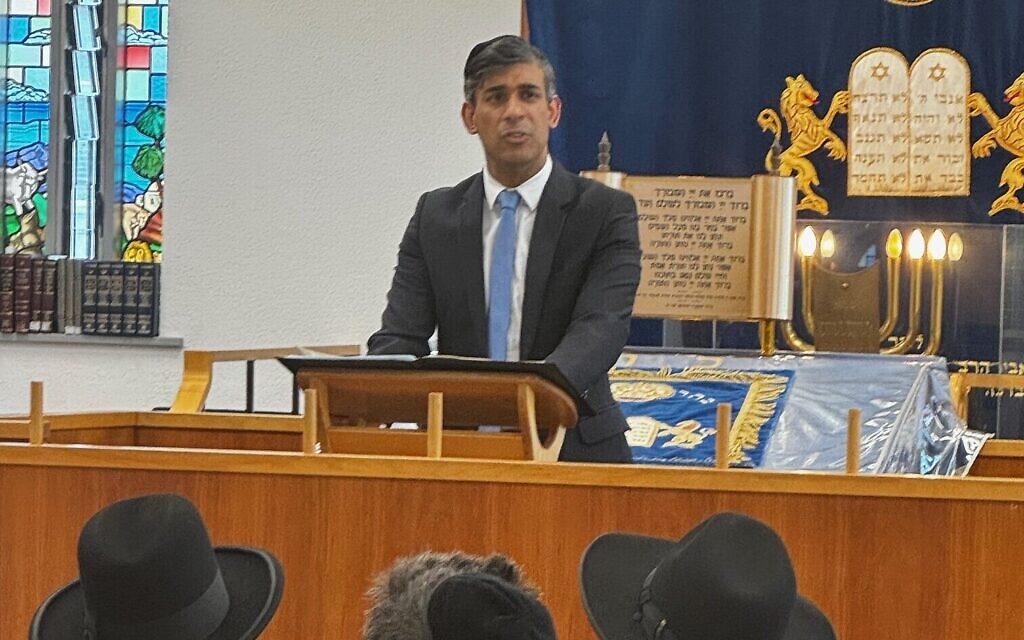 With just four days to go until the general election, the Tory leader was in Golders Green for a three-pronged pitstop that included a speech at Machzike Hadas Synagogue