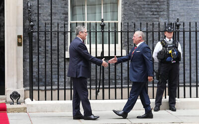 Prime Minister Sir Keir Starmer welcomes King Abdullah II bin Al-Hussein of Jordan to 10 Downing Street