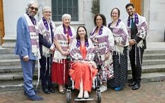 L to R: Rabbi Dr Charles Middleburgh, Rabbi Martina Loreggian, Rabbi Nicola Feuchtwang, Rabbi Daisy Bogod, Rabbi Dr Deborah Kahn-Harris, Rabbi Eleanor Davis and Rabbi Matthew Turchin.