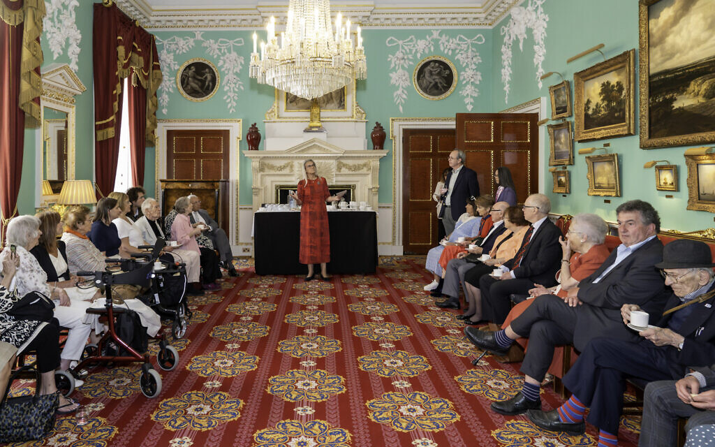The Kindertransport refugees hosted by Lord Mayor of City of London at Mansion House of AJR in London Mansion House on 16  7 2024. Photos taken by Adam Soller Photography©