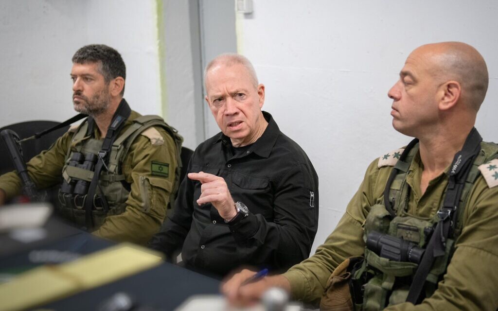 Defence Minister Yoav Gallant. Credit: Shachar Yurman