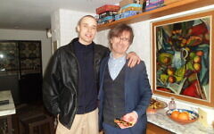 Max Peston with his father, Robert