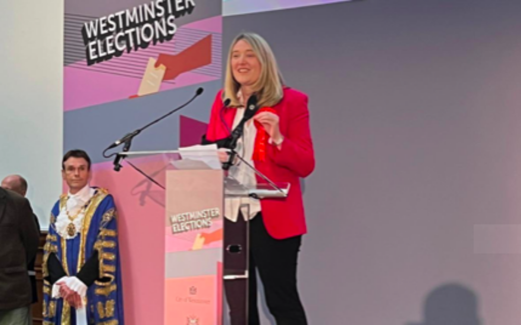Georgia Gould gives election victory speech