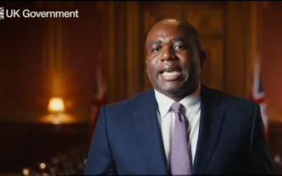 David Lammy speaks from the foreign office