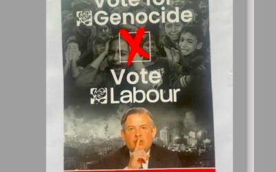 Inflammatory leaflet delivered by pro-Palestine activists in Leicester South where ex MP Jon Ashworth was defeated at the election